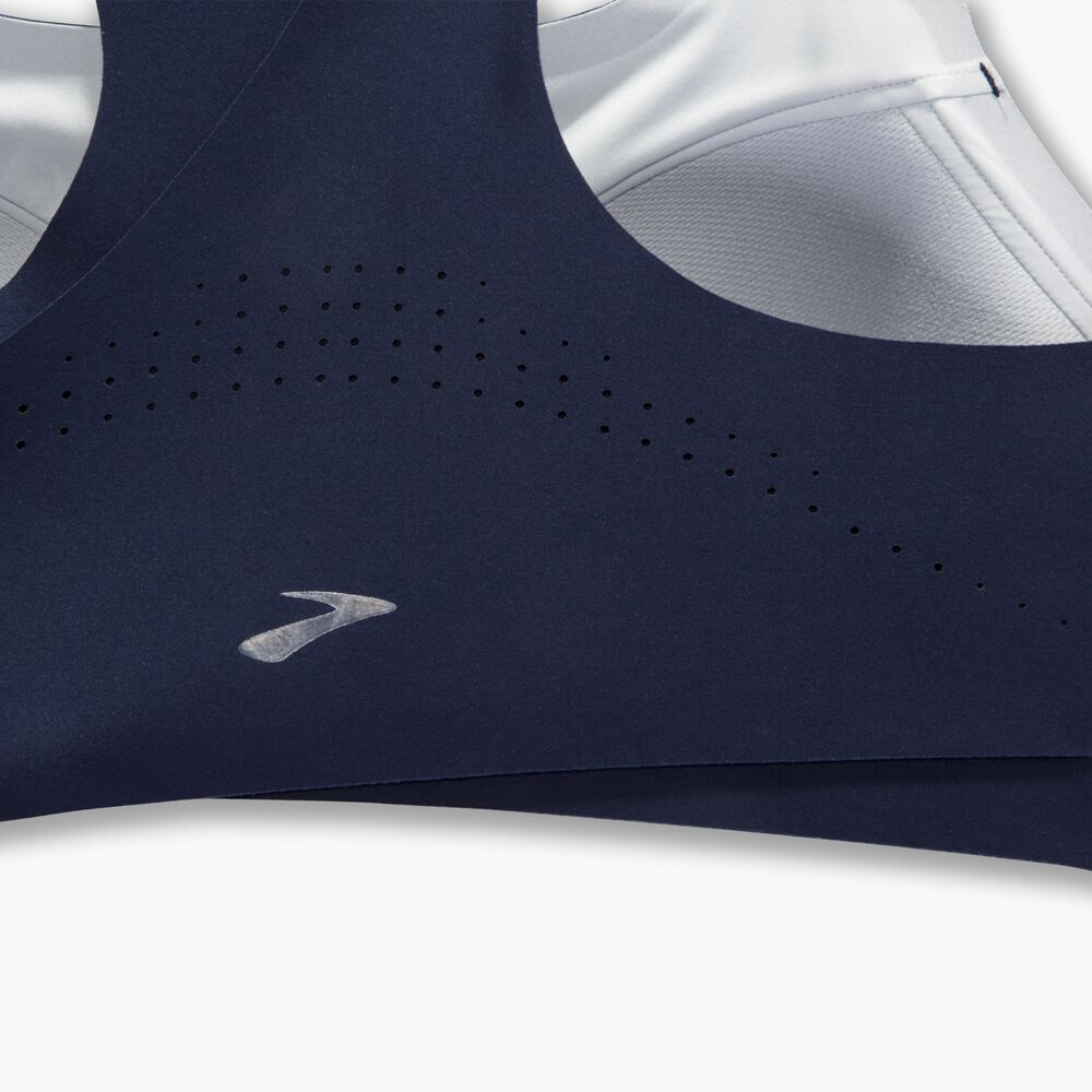 Brooks Dare Zip Run Bra - Marineblau