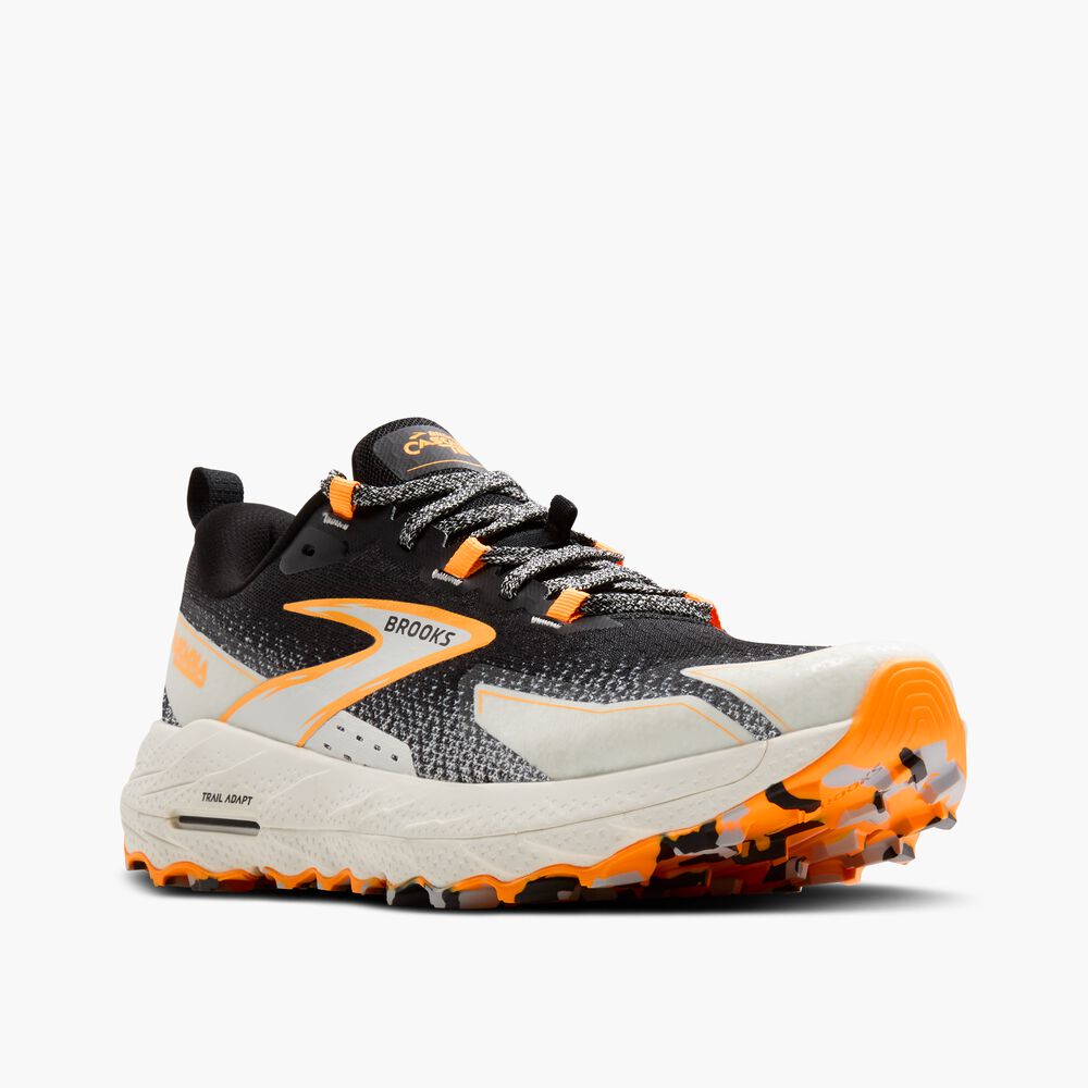 Brooks Cascadia 18 - Schwarz/Blau gewaschen/Orange