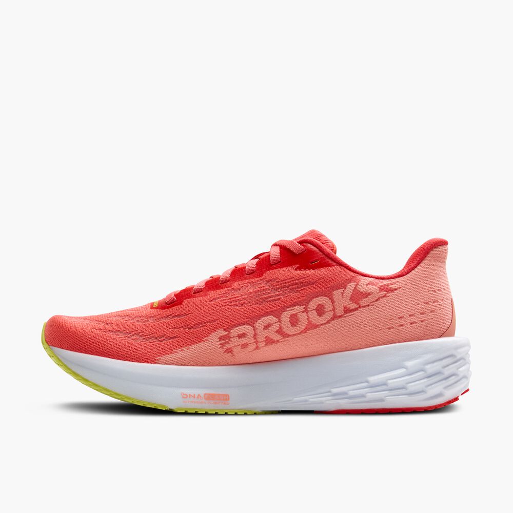 Brooks Launch 11 - Koralle/Primrose/Weiß