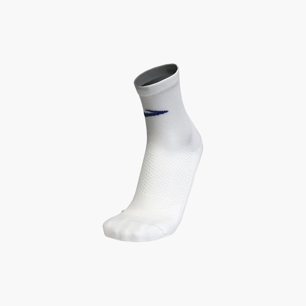 Brooks Elite Sock - Weiß/Kobalt