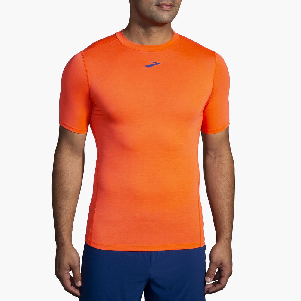 Brooks High Point Short Sleeve - Bright Orange
