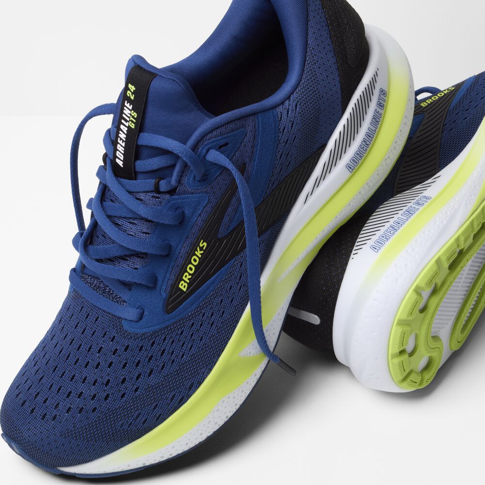 Brooks Adrenaline GTS 24 - Marine Peony/Schwarz/Acid Lime