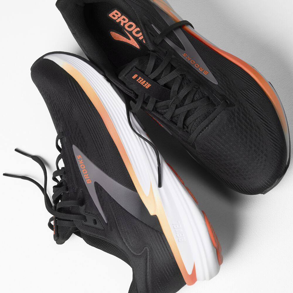 Brooks Revel 8 - Schwarz/Excalibur/Orange