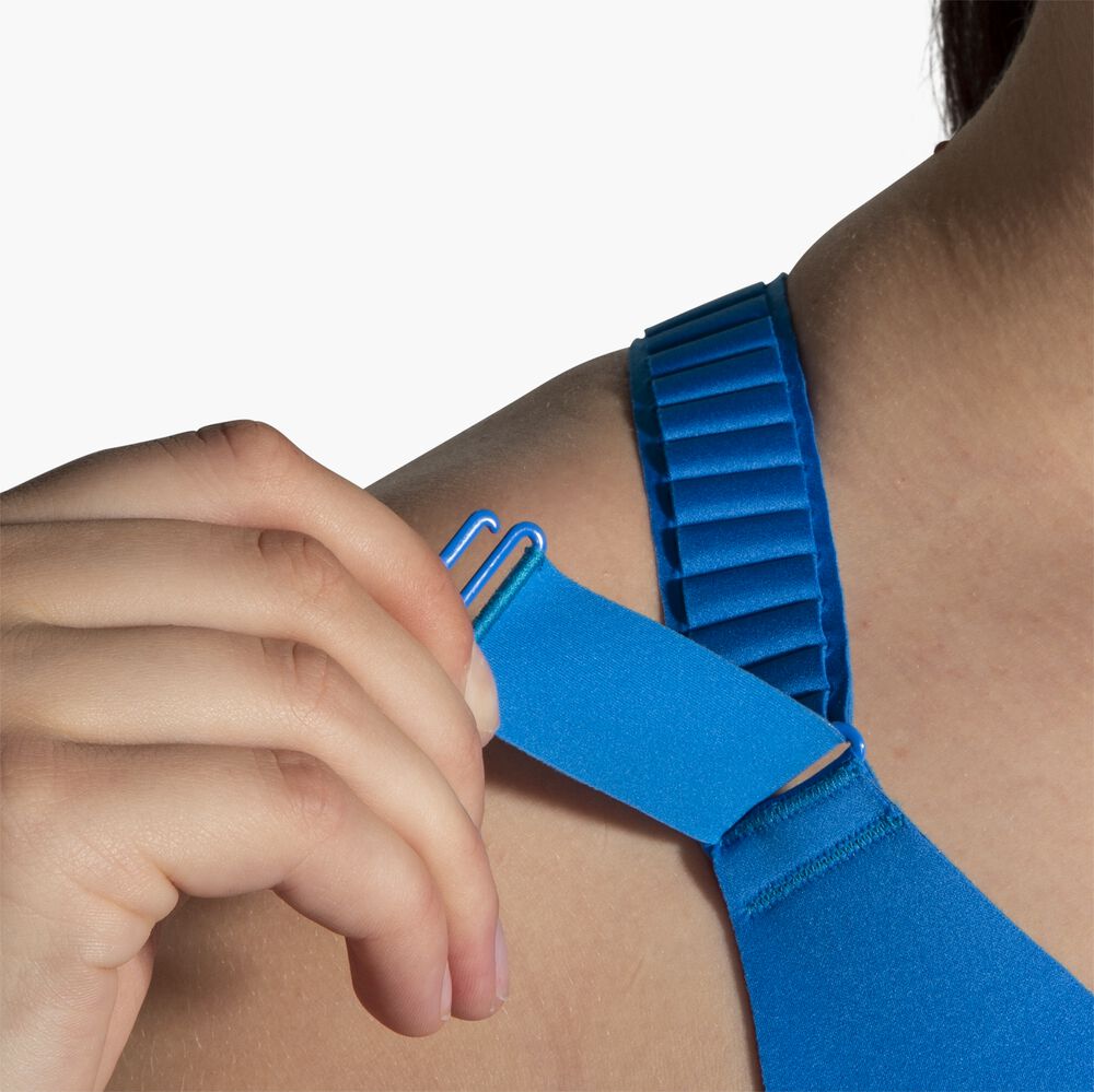 Brooks Racerback 2.0 Sports Bra - Azurblau