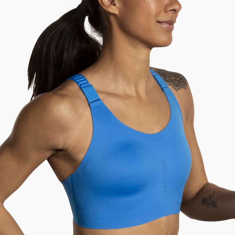 Brooks Racerback 2.0 Sports Bra - Azurblau