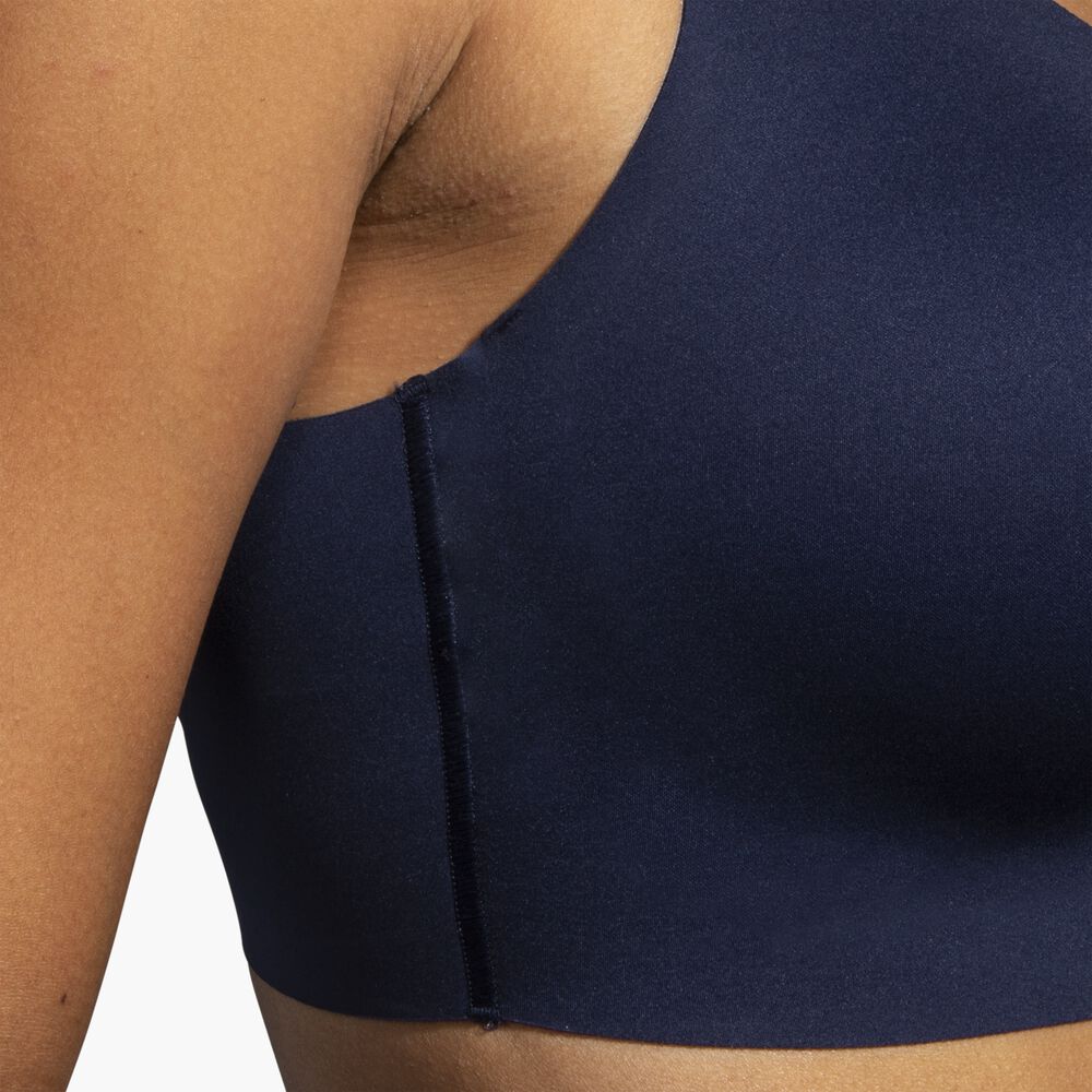 Brooks Scoopback 2.0 Sports Bra - Marineblau/Olivengrün/Eisblau