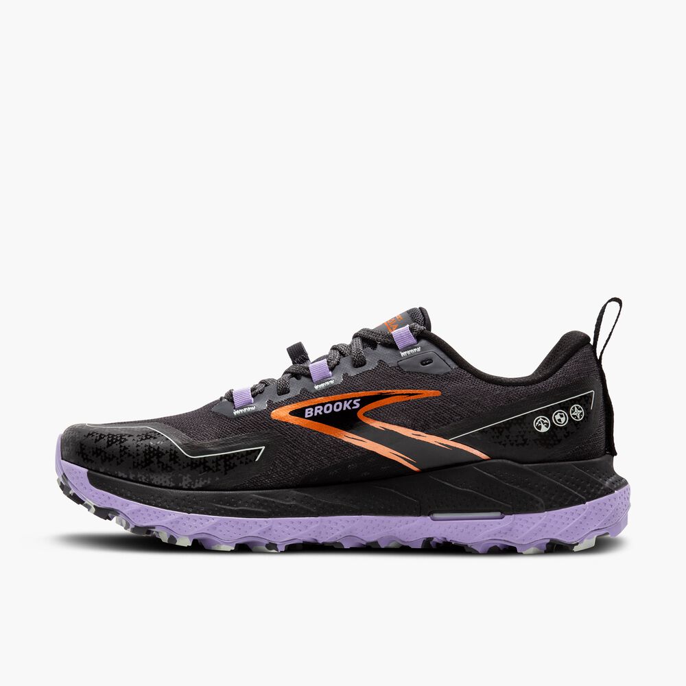 Brooks Cascadia 18 - Ebenholz/Sweet Lavender/Kupfer