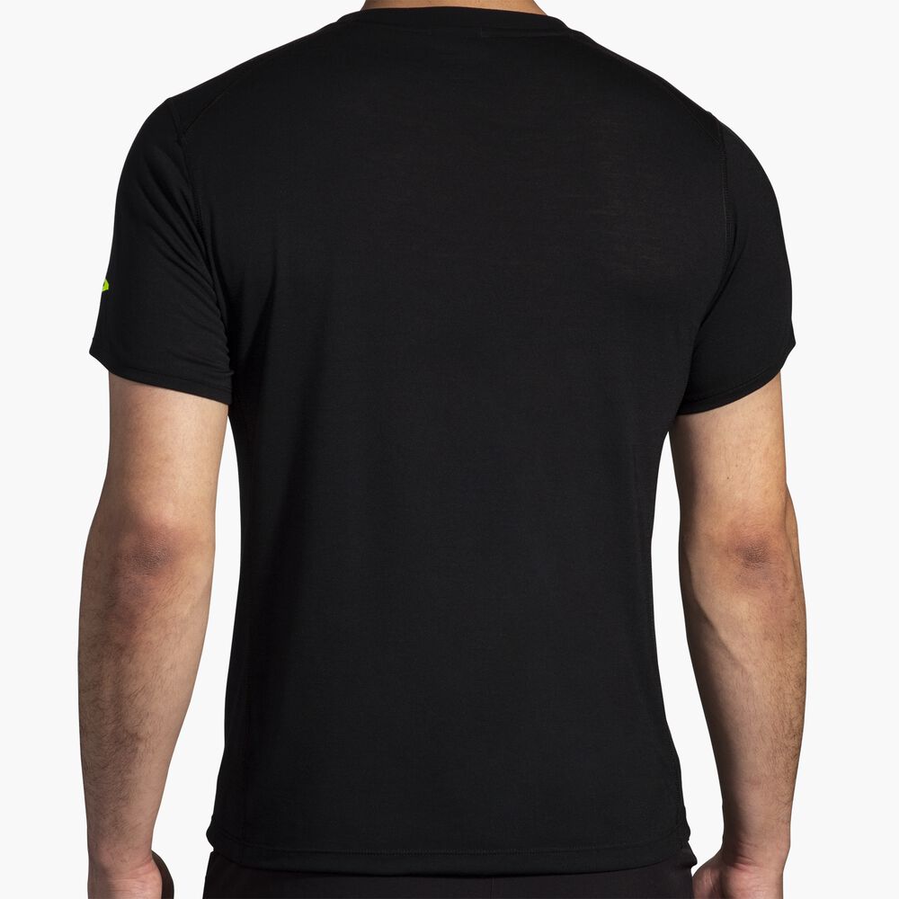 Brooks Distance Short Sleeve 3.0 - Schwarz/BR Logo