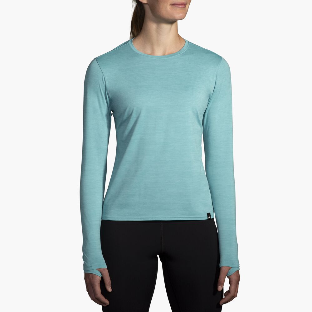 Brooks Luxe Long Sleeve - Hellblau