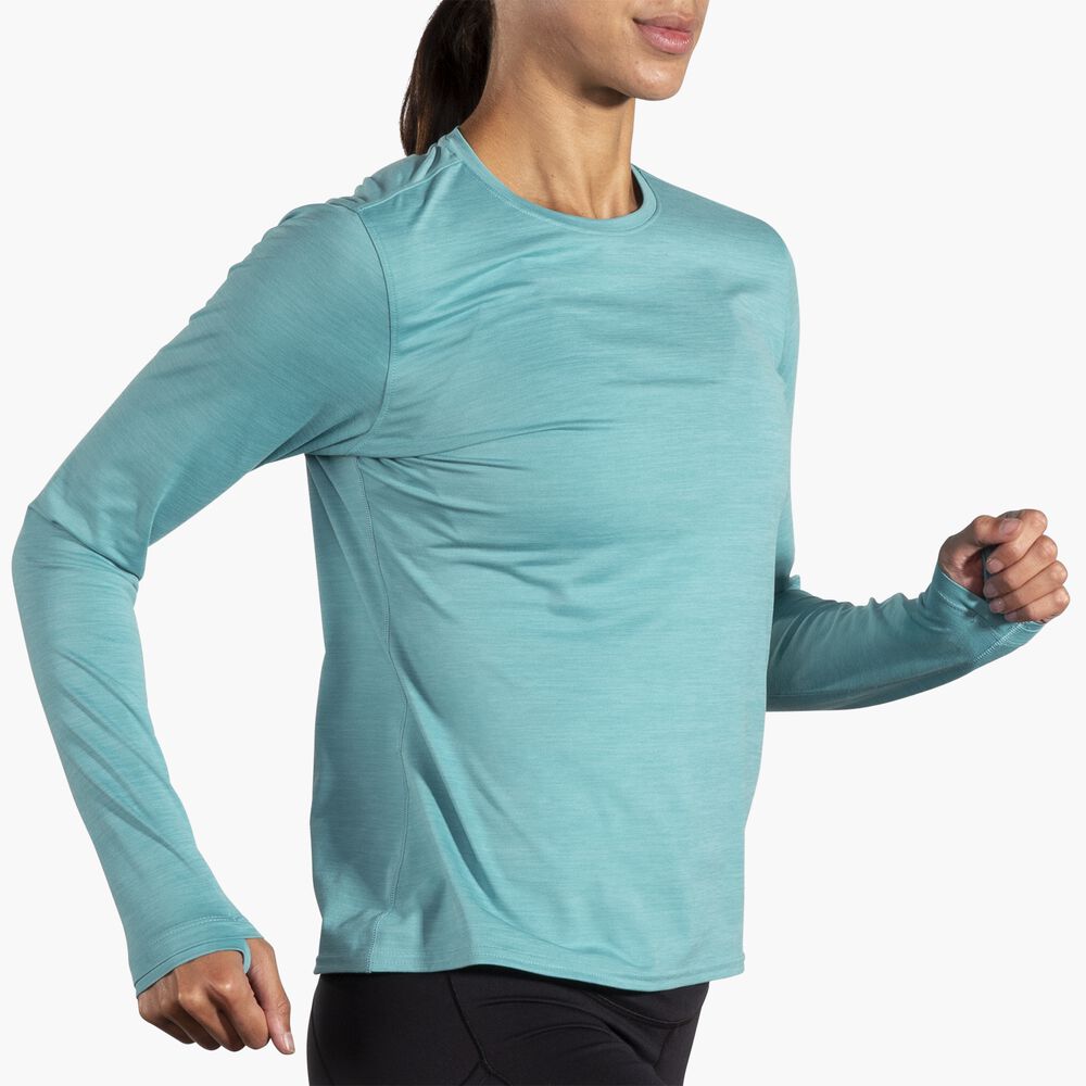 Brooks Luxe Long Sleeve - Hellblau
