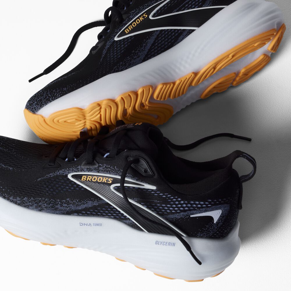 Brooks Glycerin 22 - Schwarz/Country Blue/Orange Pop