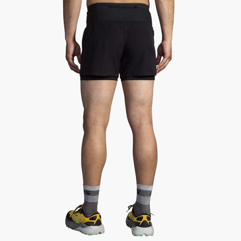 Brooks High Point 5" 2-in-1 Short 2.0 - Schwarz