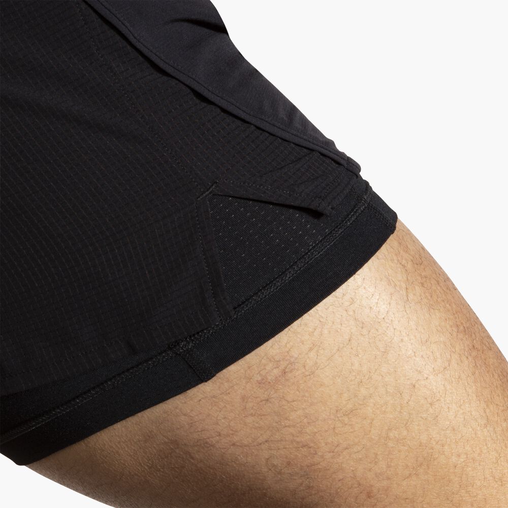 Brooks High Point 5" 2-in-1 Short 2.0 - Schwarz