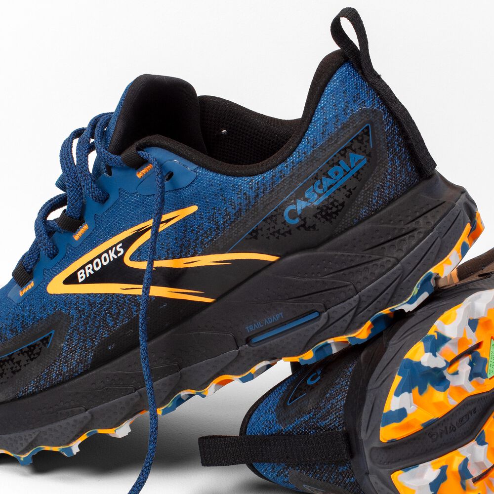 Brooks Cascadia 18 - Saphirblau/Schwarz/Orange