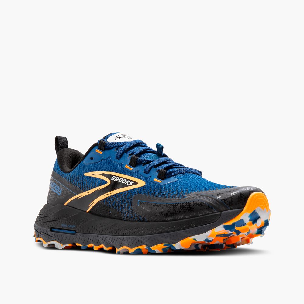 Brooks Cascadia 18 - Saphirblau/Schwarz/Orange
