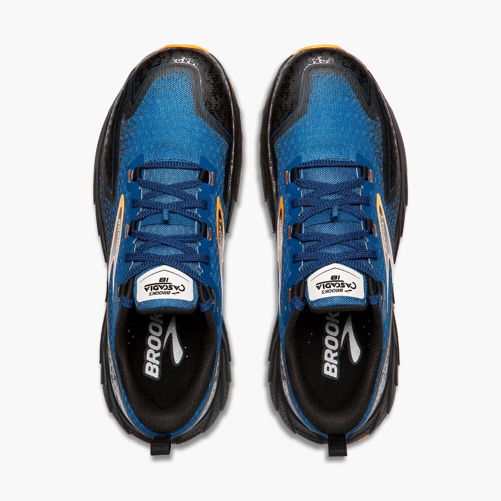 Brooks Cascadia 18 - Saphirblau/Schwarz/Orange