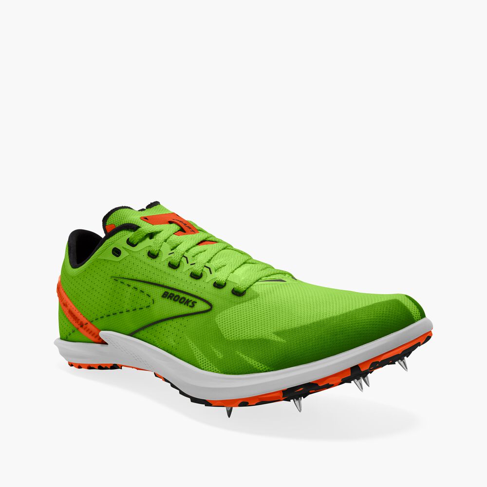 Brooks Draft XC - Geckogrün/Rotorange/Weiß