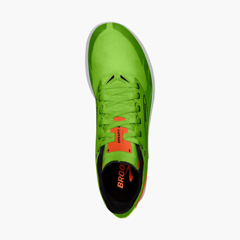 Brooks Draft XC - Geckogrün/Rotorange/Weiß