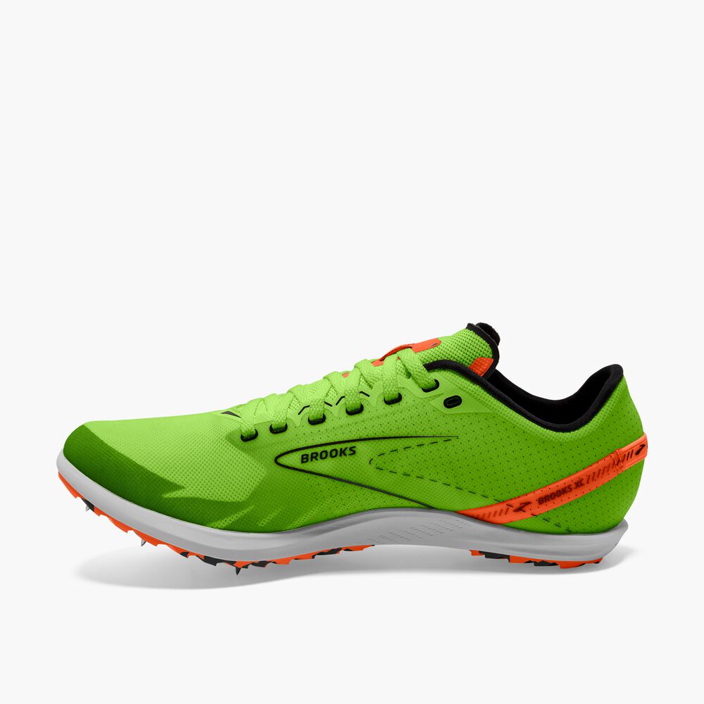 Brooks Draft XC - Geckogrün/Rotorange/Weiß