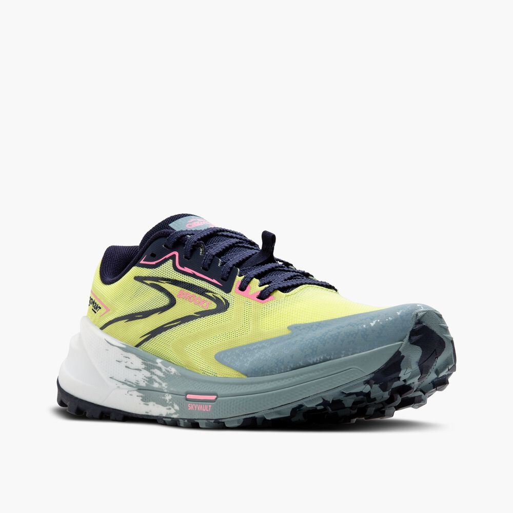 Brooks Catamount 3 - Sonniges Limettengrün/Peacoat/Zitadelle