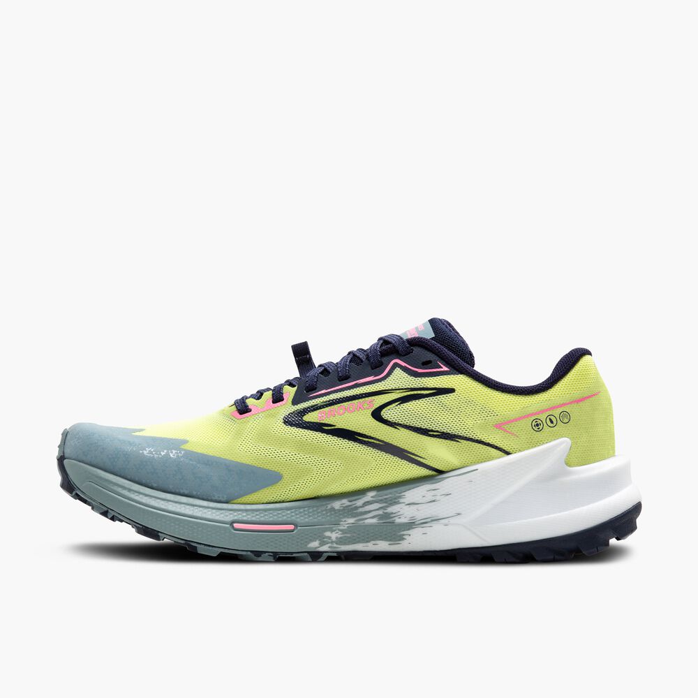 Brooks Catamount 3 - Sonniges Limettengrün/Peacoat/Zitadelle