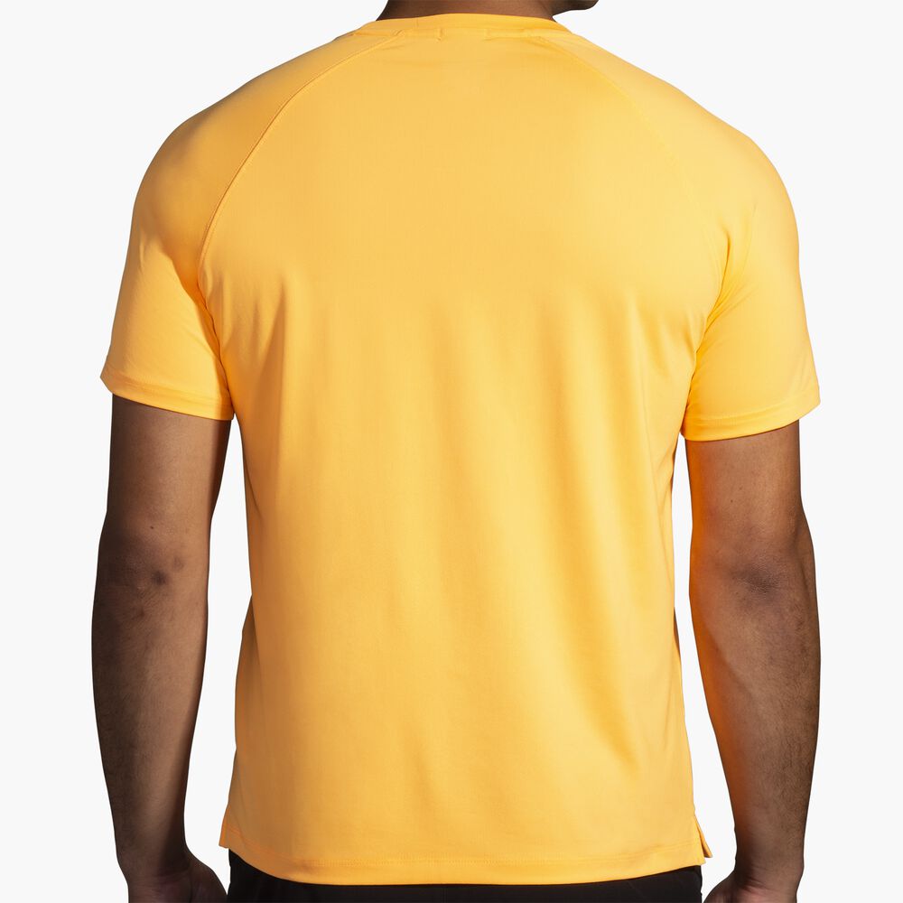 Brooks Atmosphere Short Sleeve 2.0 - Orange Pop/Tempo Print