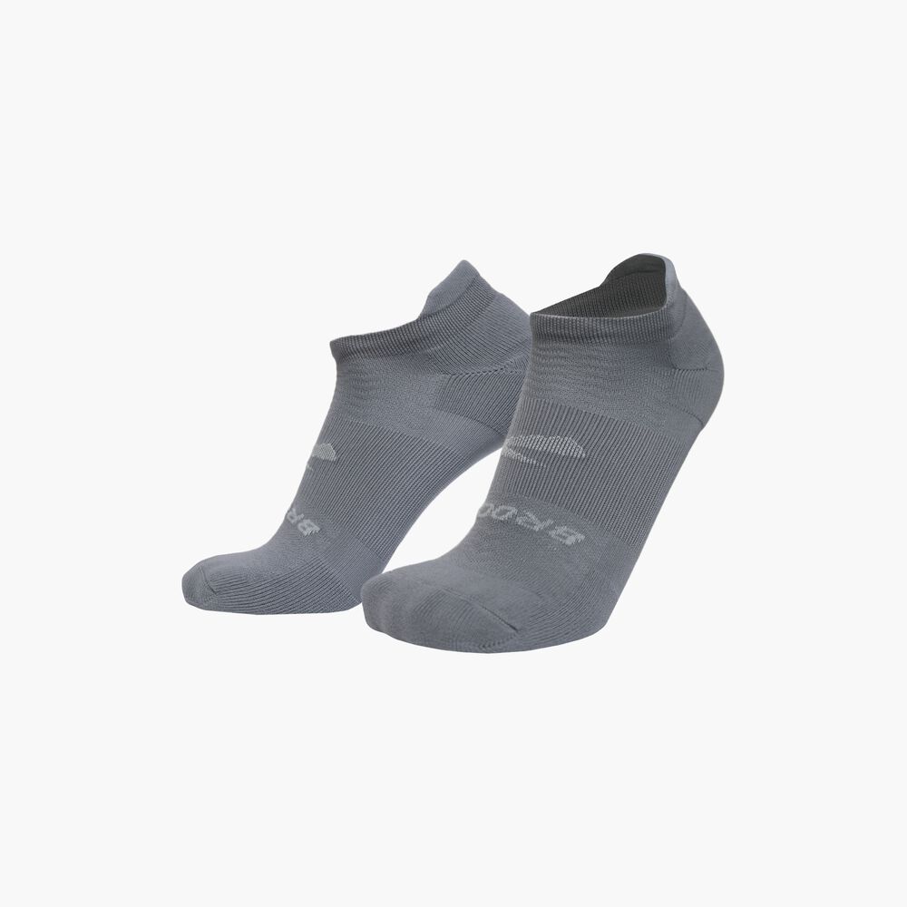 Brooks Run-In No Show 6-Pack - Asphalt/Weiß/Schwarz