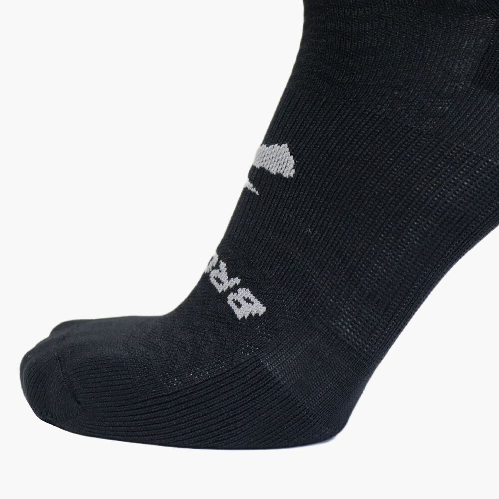 Brooks Run-In No Show 6-Pack - Asphalt/Weiß/Schwarz