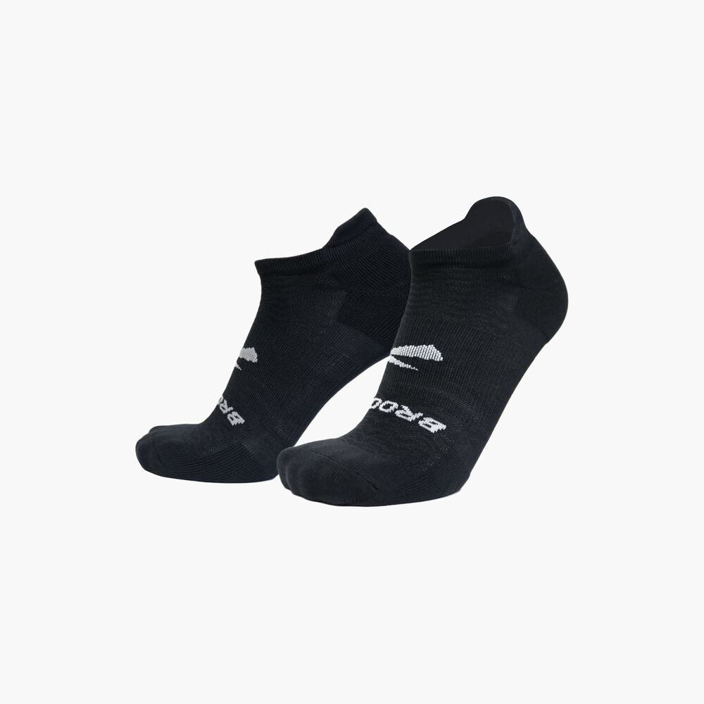 Brooks Run-In No Show 6-Pack - Asphalt/Weiß/Schwarz