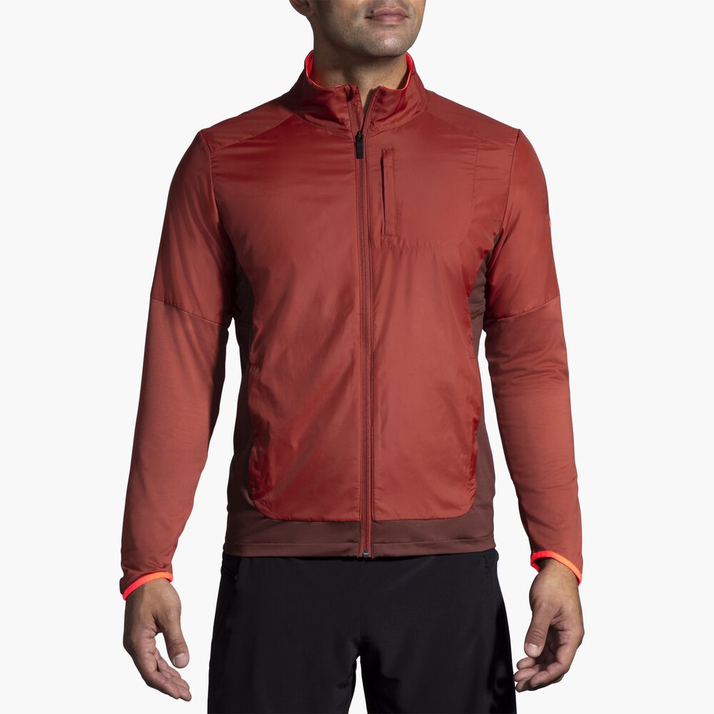 Brooks Fusion Hybrid Jacket - Kupfer/Run Raisin