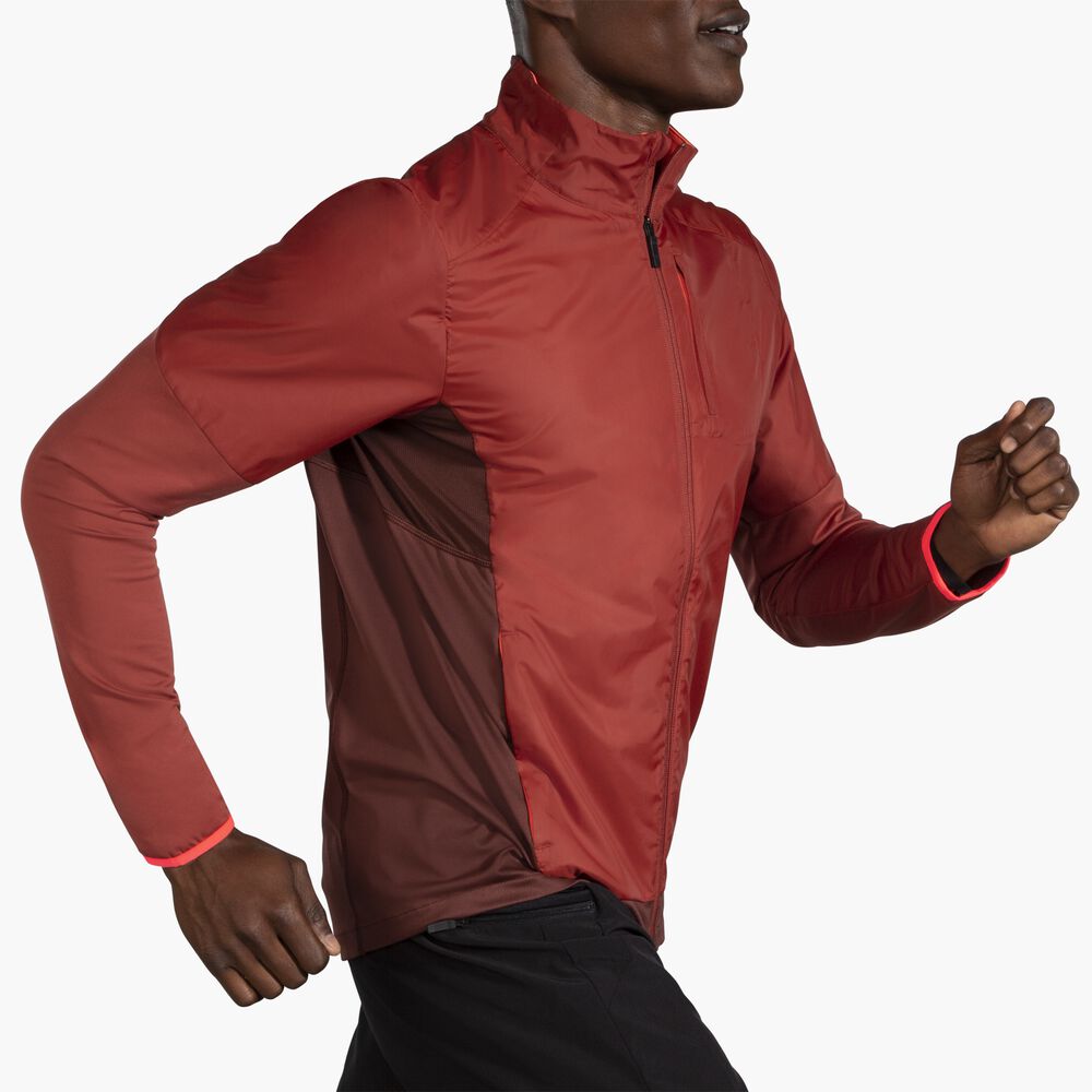 Brooks Fusion Hybrid Jacket - Kupfer/Run Raisin