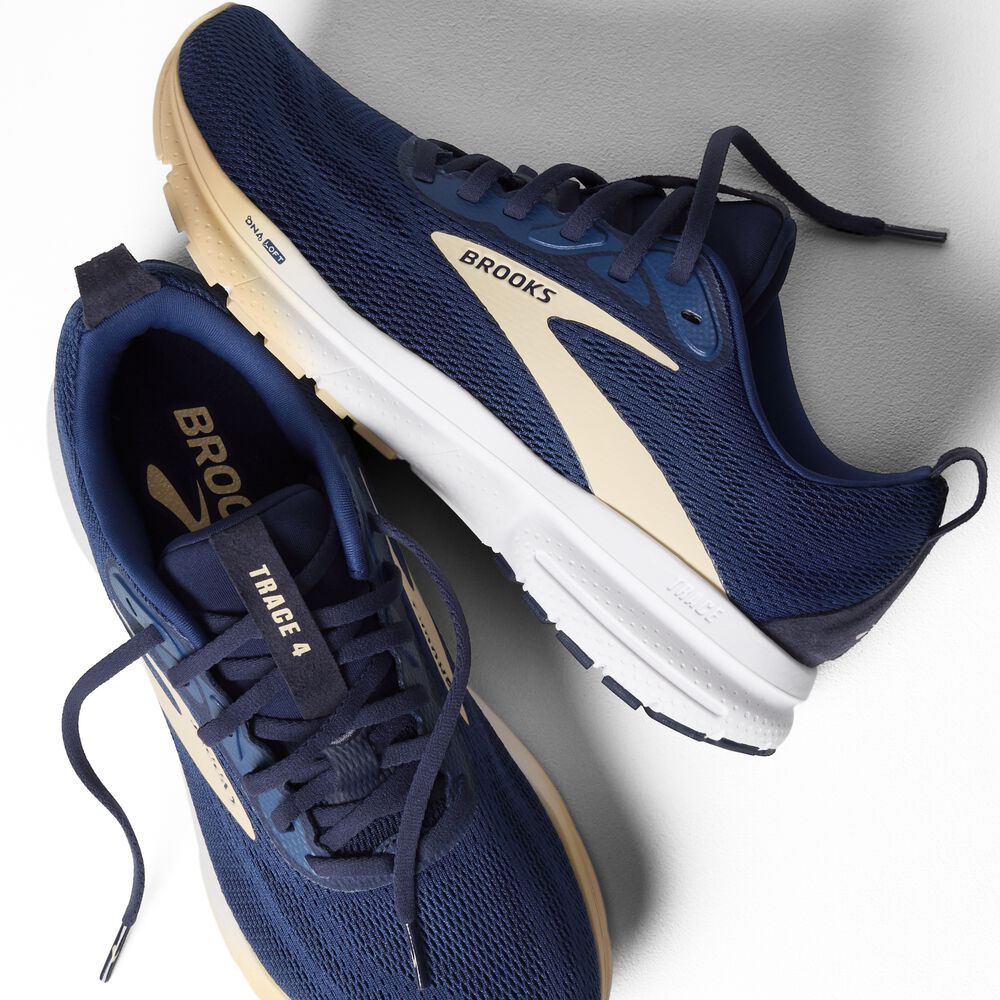 Brooks Trace 4 - Marineblau/Aprikose/Peacoat