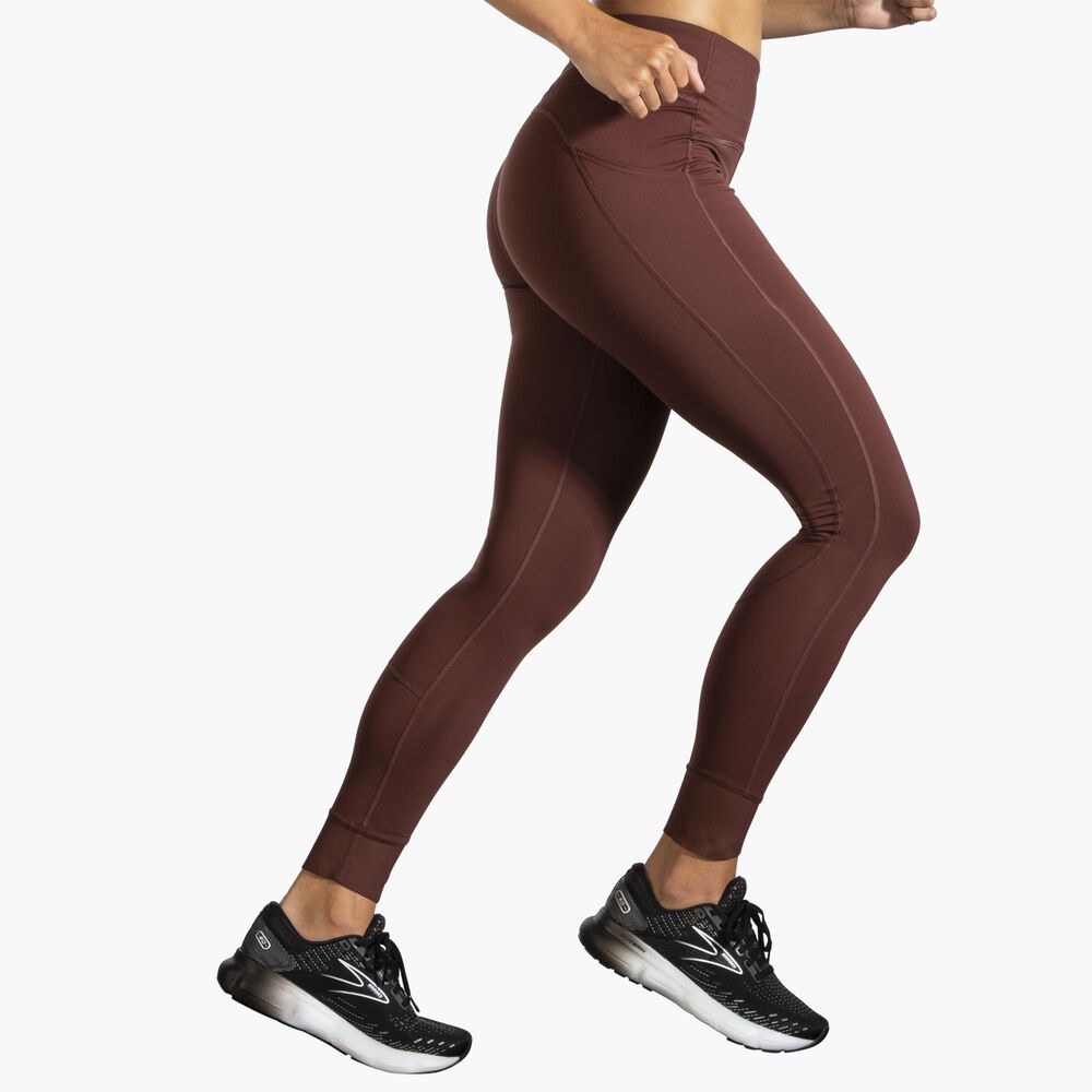 Brooks Momentum Thermal Tight - Run Raisin