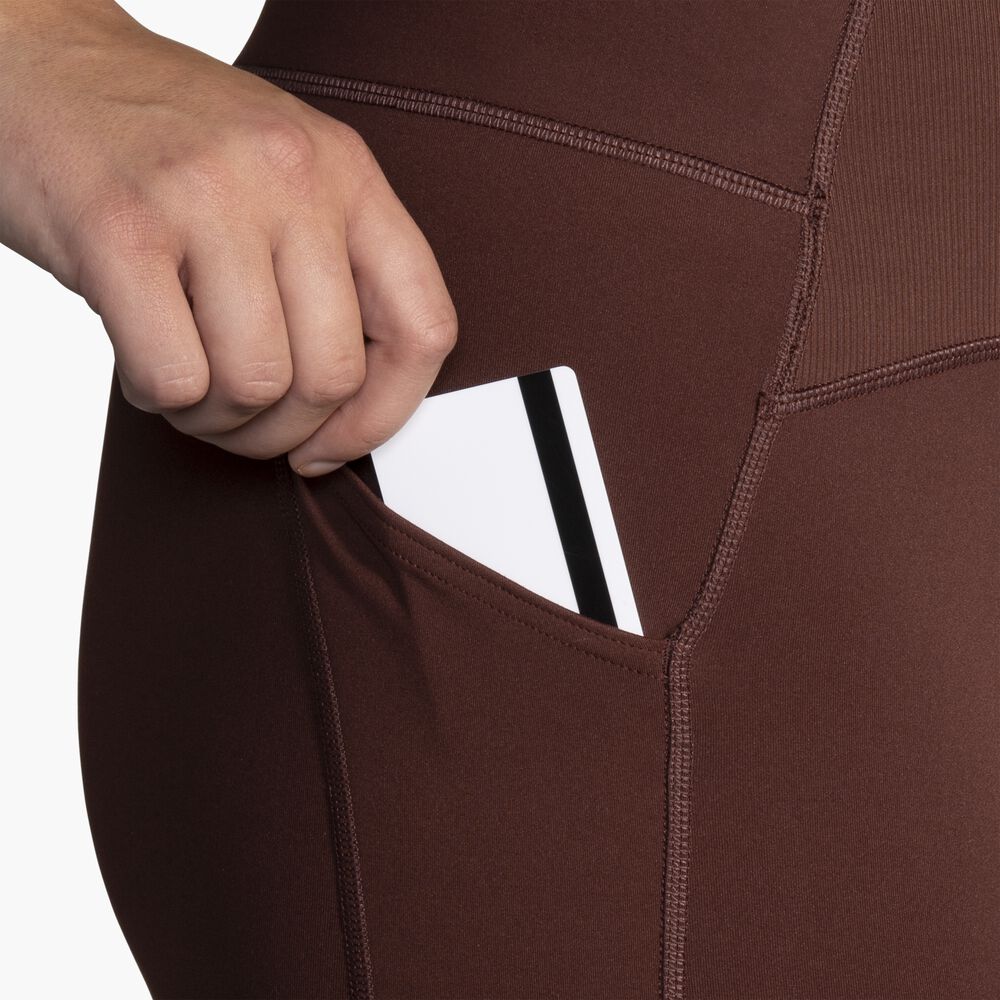 Brooks Momentum Thermal Tight - Run Raisin