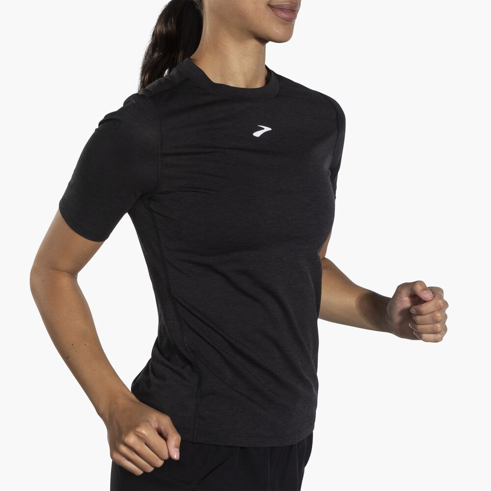 Brooks High Point Short Sleeve - Schwarz