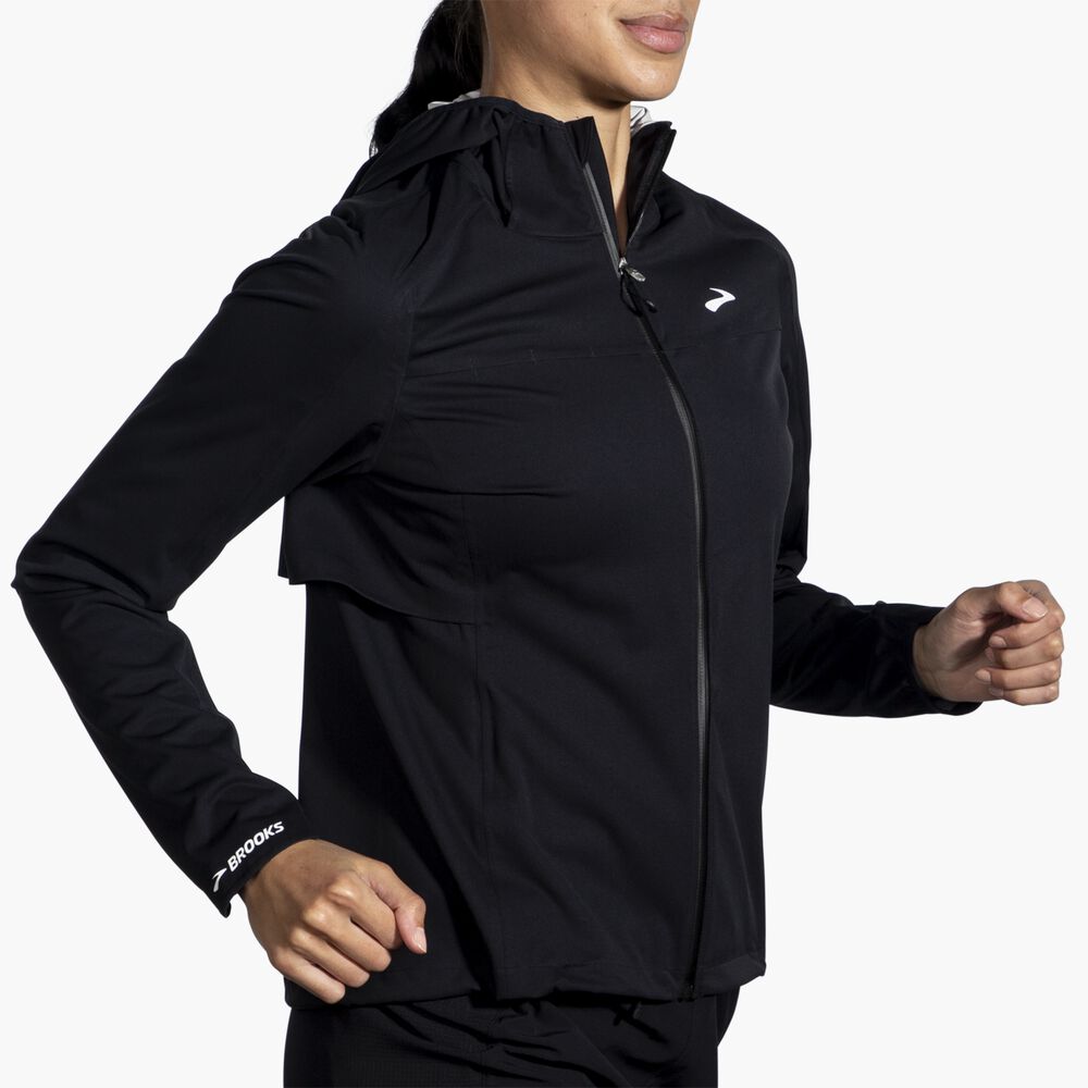 Brooks High Point Waterproof Jacket - Schwarz