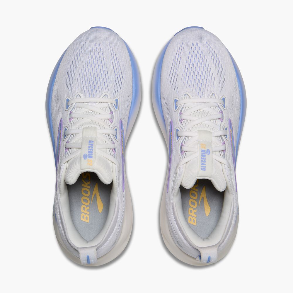 Brooks Glycerin 22 - Weiß/Blaureiher/Aprikose