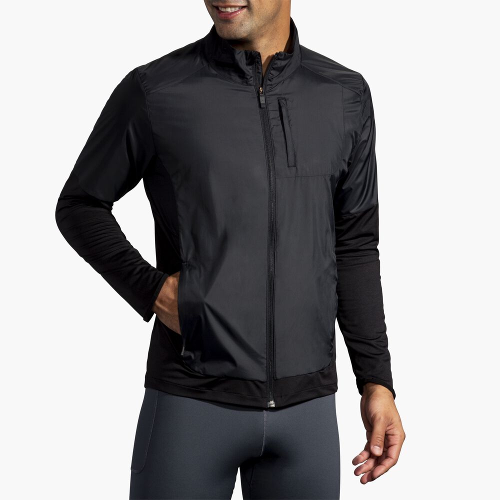 Brooks Fusion Hybrid Jacket - Schwarz