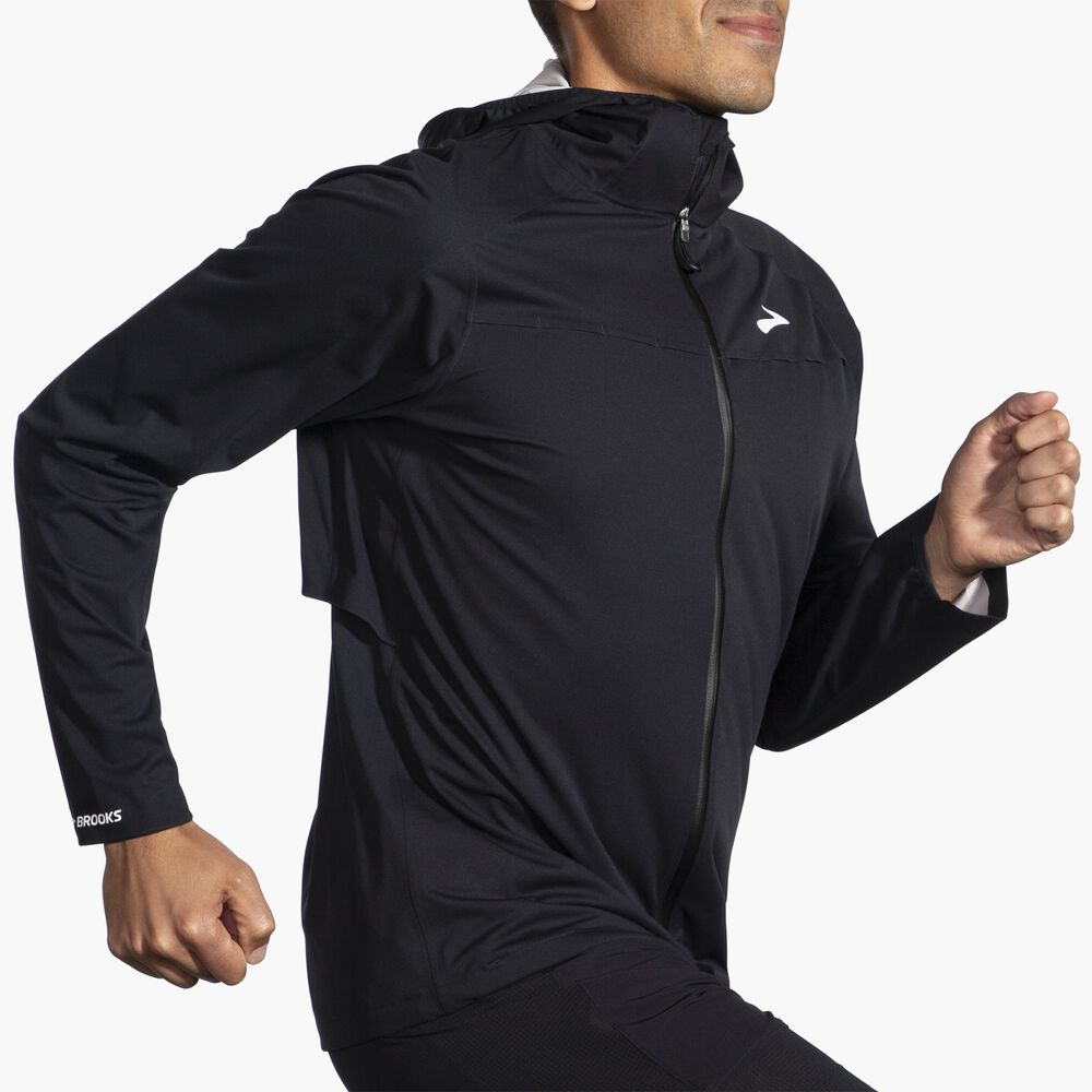 Brooks High Point Waterproof Jacket - Schwarz