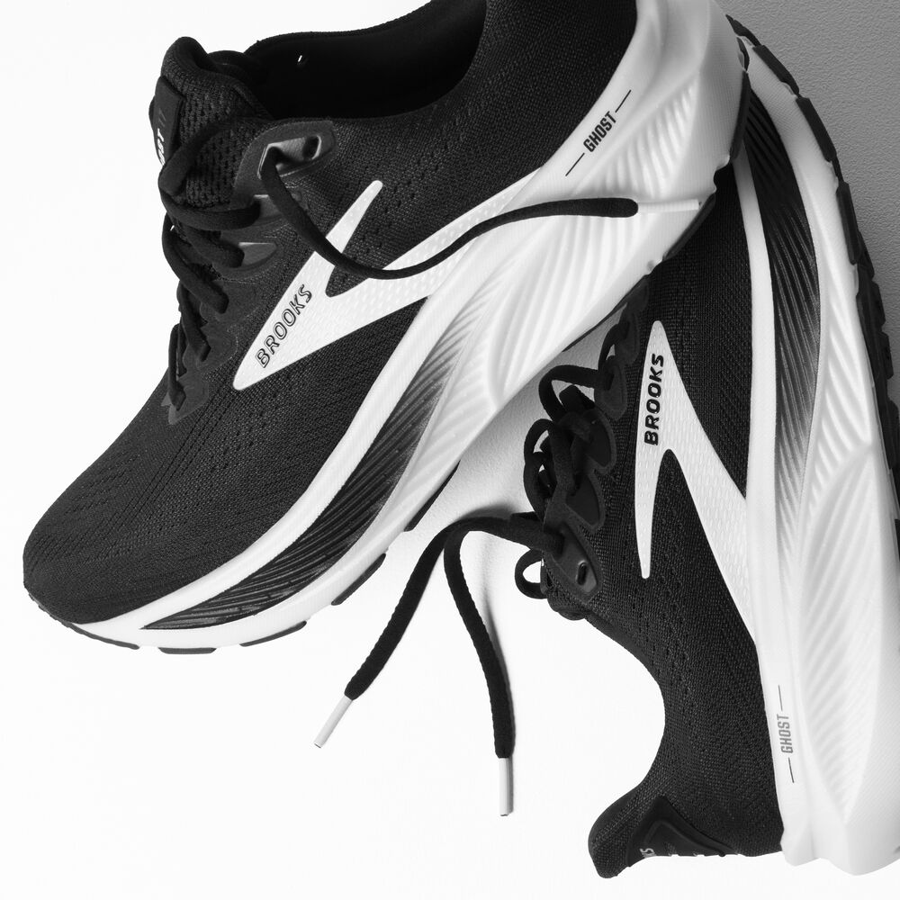 Brooks Ghost 17 - Schwarz/Grau/Weiß