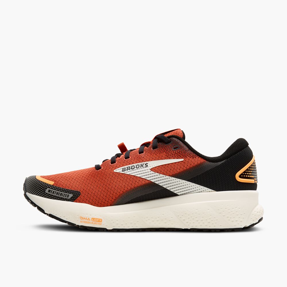 Brooks Ghost 16 Weatherized - Burnt Siena/Schwarz/Kokosnuss