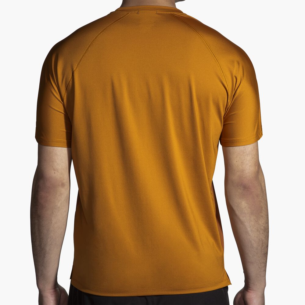 Brooks Atmosphere Short Sleeve 2.0 - Haselnussholz/Ocker