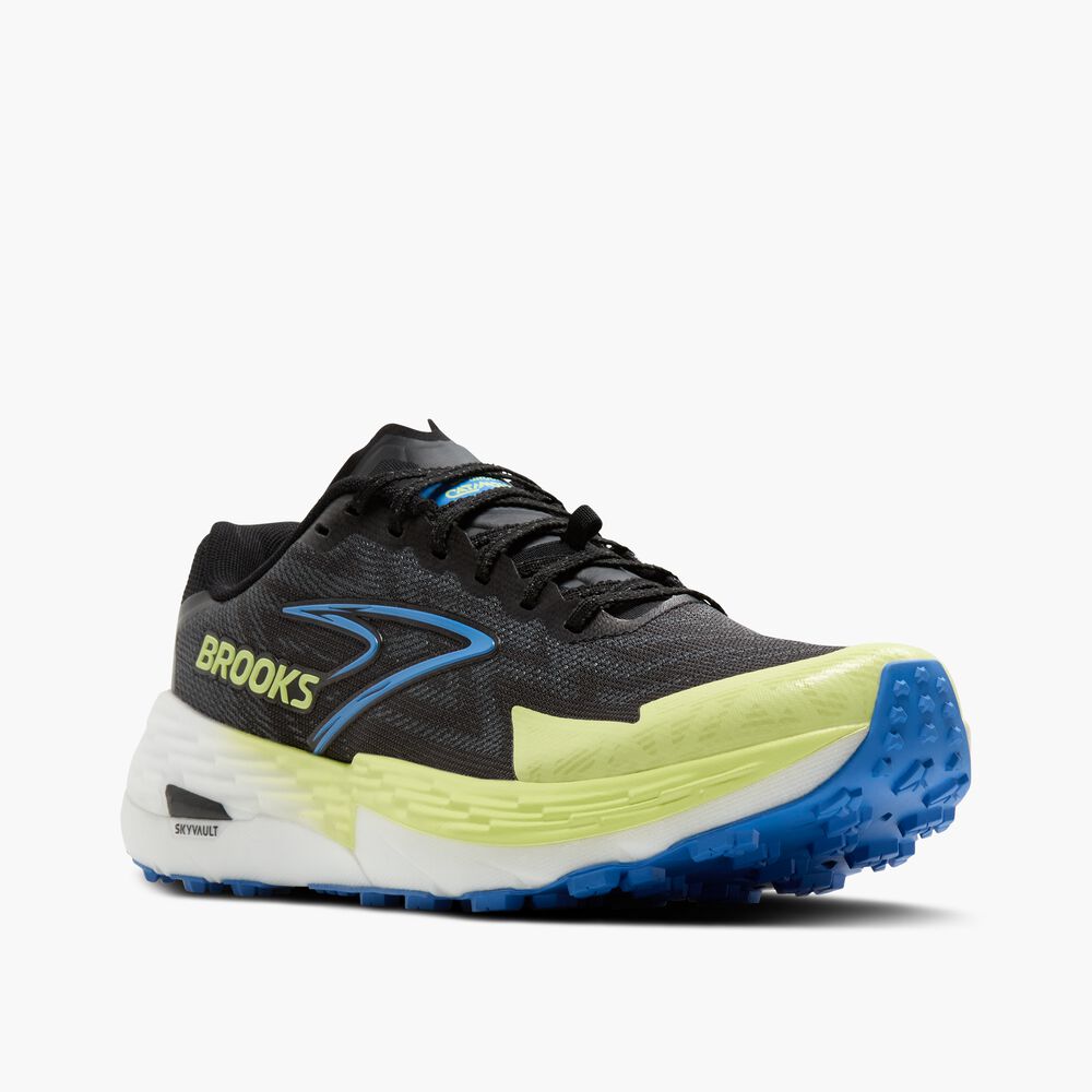 Brooks Catamount 4 - Schwarz/Limette/Blau
