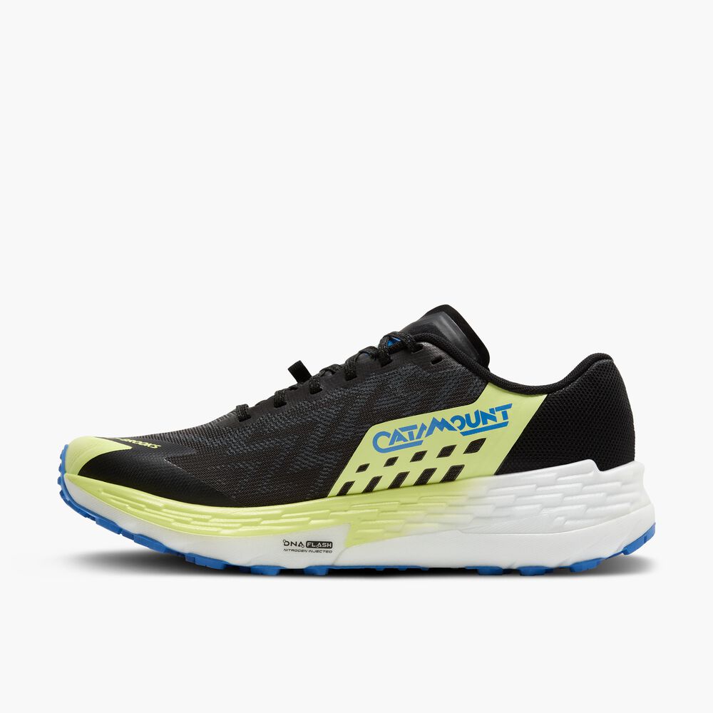 Brooks Catamount 4 - Schwarz/Limette/Blau