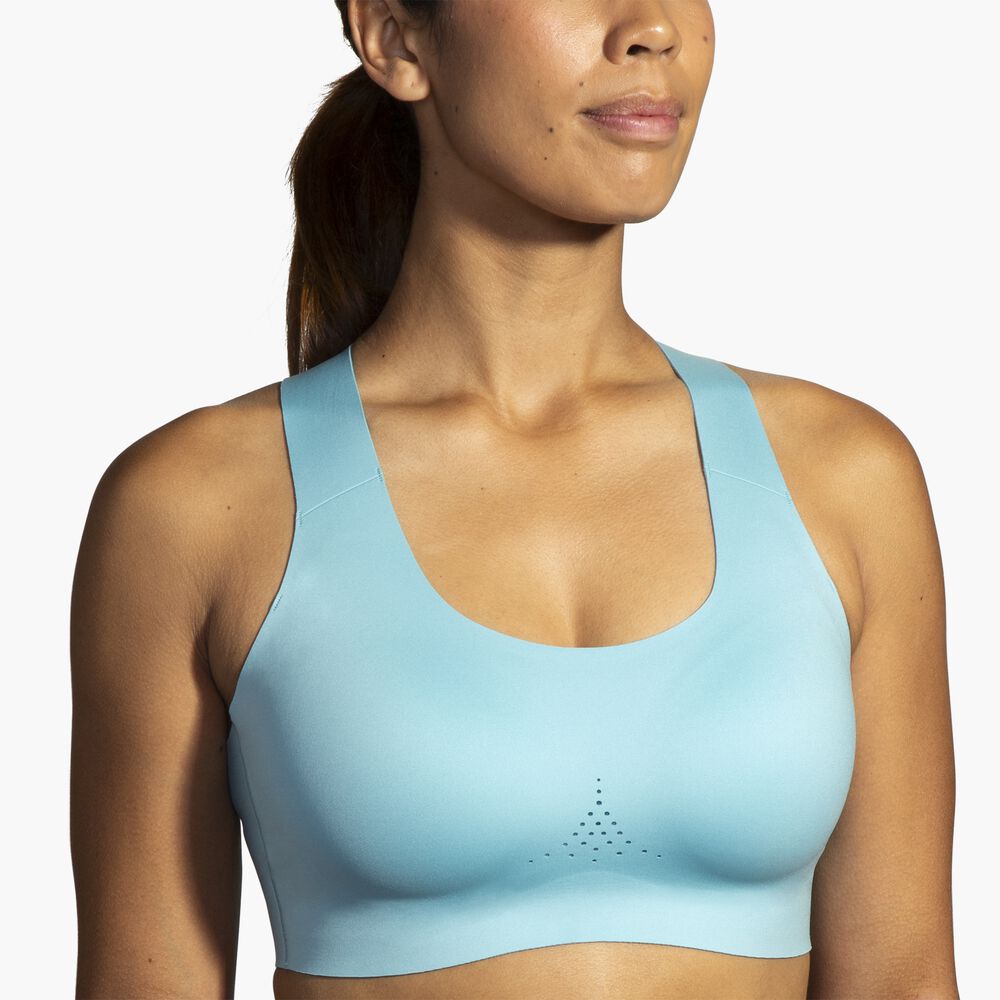 Brooks Crossback 2.0 Sports Bra - Aqua