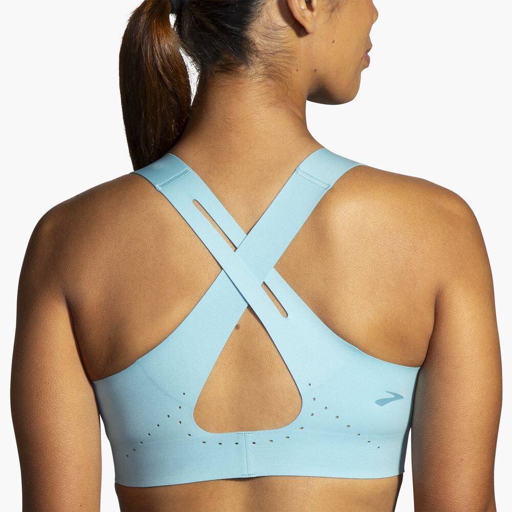 Brooks Crossback 2.0 Sports Bra - Aqua