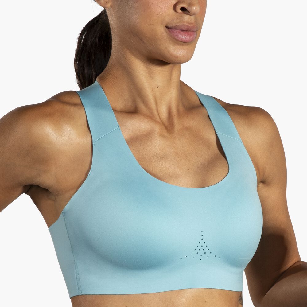 Brooks Crossback 2.0 Sports Bra - Aqua