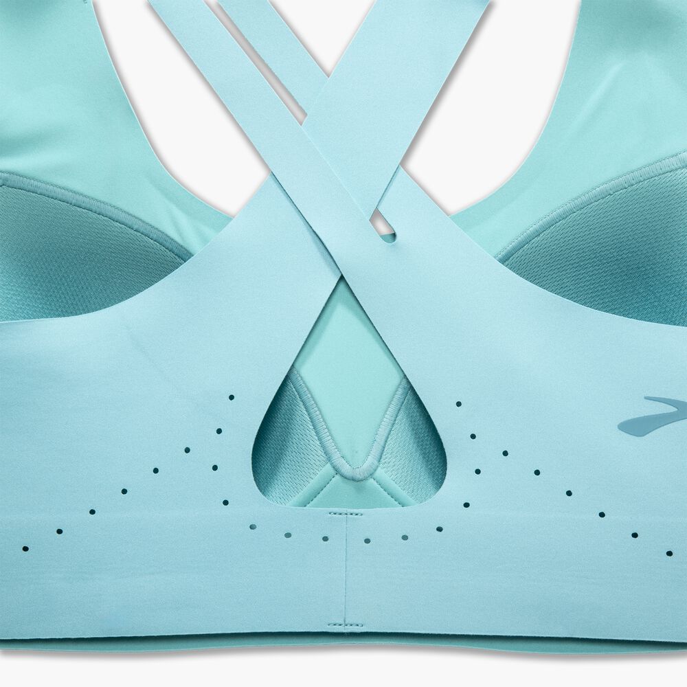 Brooks Crossback 2.0 Sports Bra - Aqua