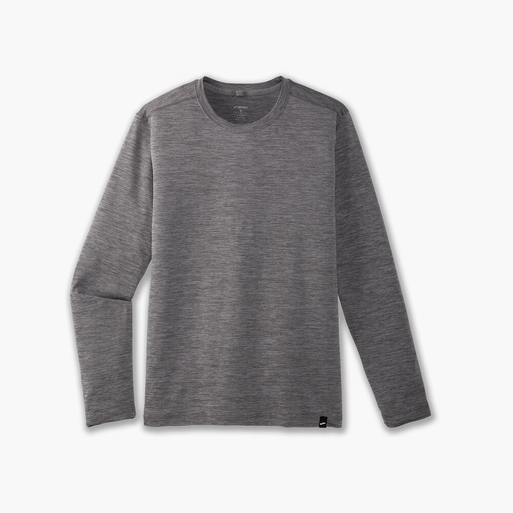 Brooks Luxe Long Sleeve - Hochglanz Anthrazit
