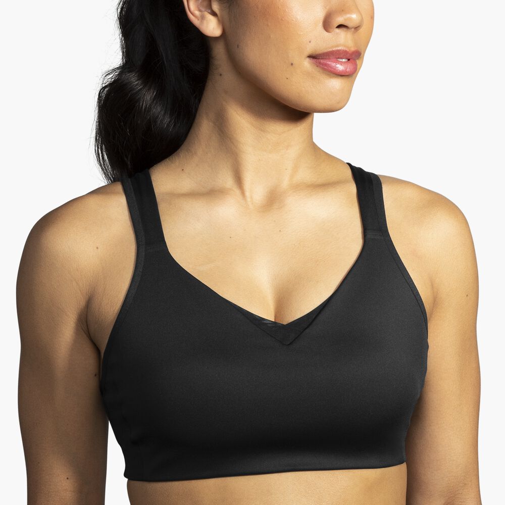 Brooks Convertible Sports Bra - Schwarz